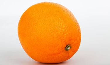 A very ripe orange